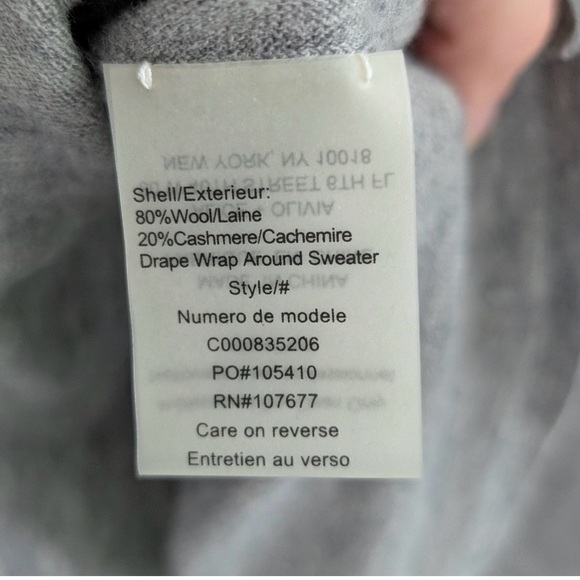 Alice + Olivia base cowl neck sweater cardigan wrap - Picture 5 of 5